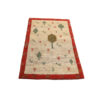 Original persischer Gabbeh-Wollteppich handgewebt in Fars mit Rand orange