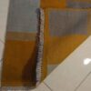 Original persischer Gabbeh-Wollteppich handgewebt in Fars gelb floral