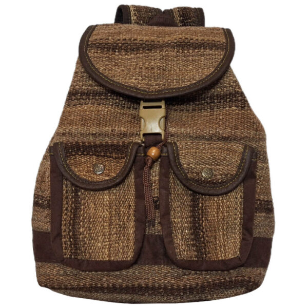 Persischer Kilim-Freizeitrucksack mit ethnischem Muster, handgefertigt