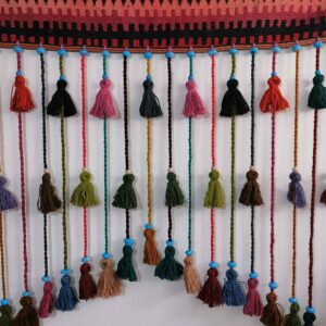 Persischer Kilim-Quasten-Wandbehang Traditionell Handgefertigt Modell Vorhang