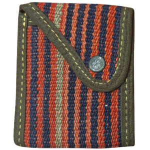 Persische Kilim-Brieftasche für Frauen, handgefertigt mit Streifen-Design