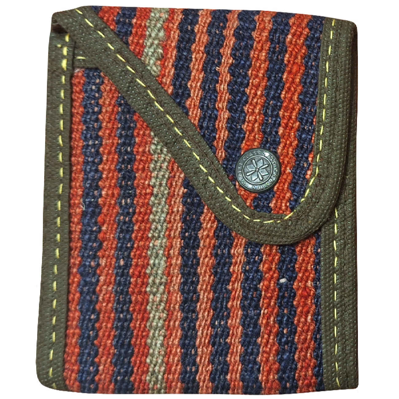 Persische Kilim-Brieftasche für Frauen, handgefertigt mit Streifen-Design