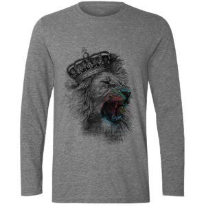 Persisches Langarm-T-Shirt mit Löwen-Design für Herren