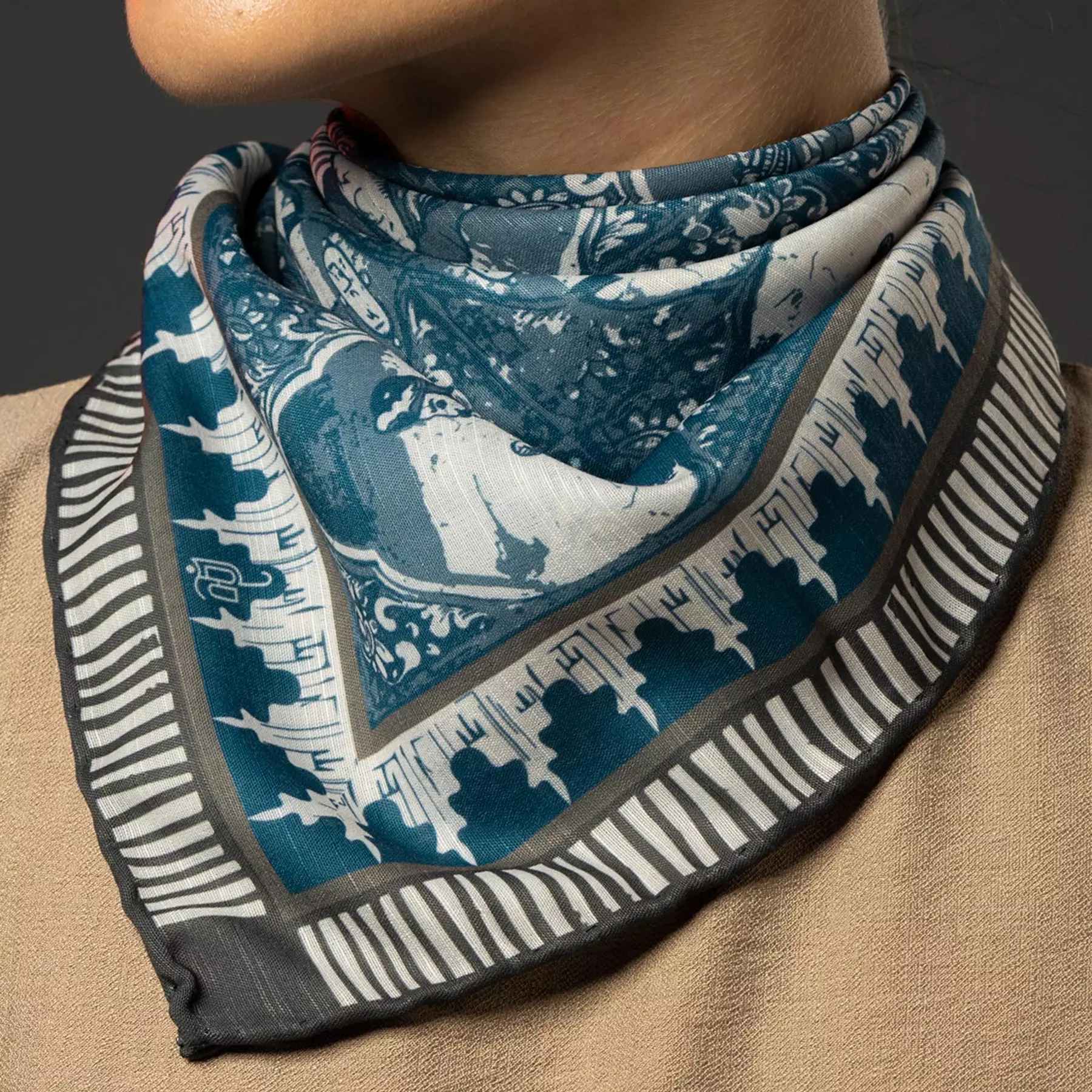 Persischer Hals-Schal für Frauen – Luxuriös und Lebhaft mit traditionellem Design