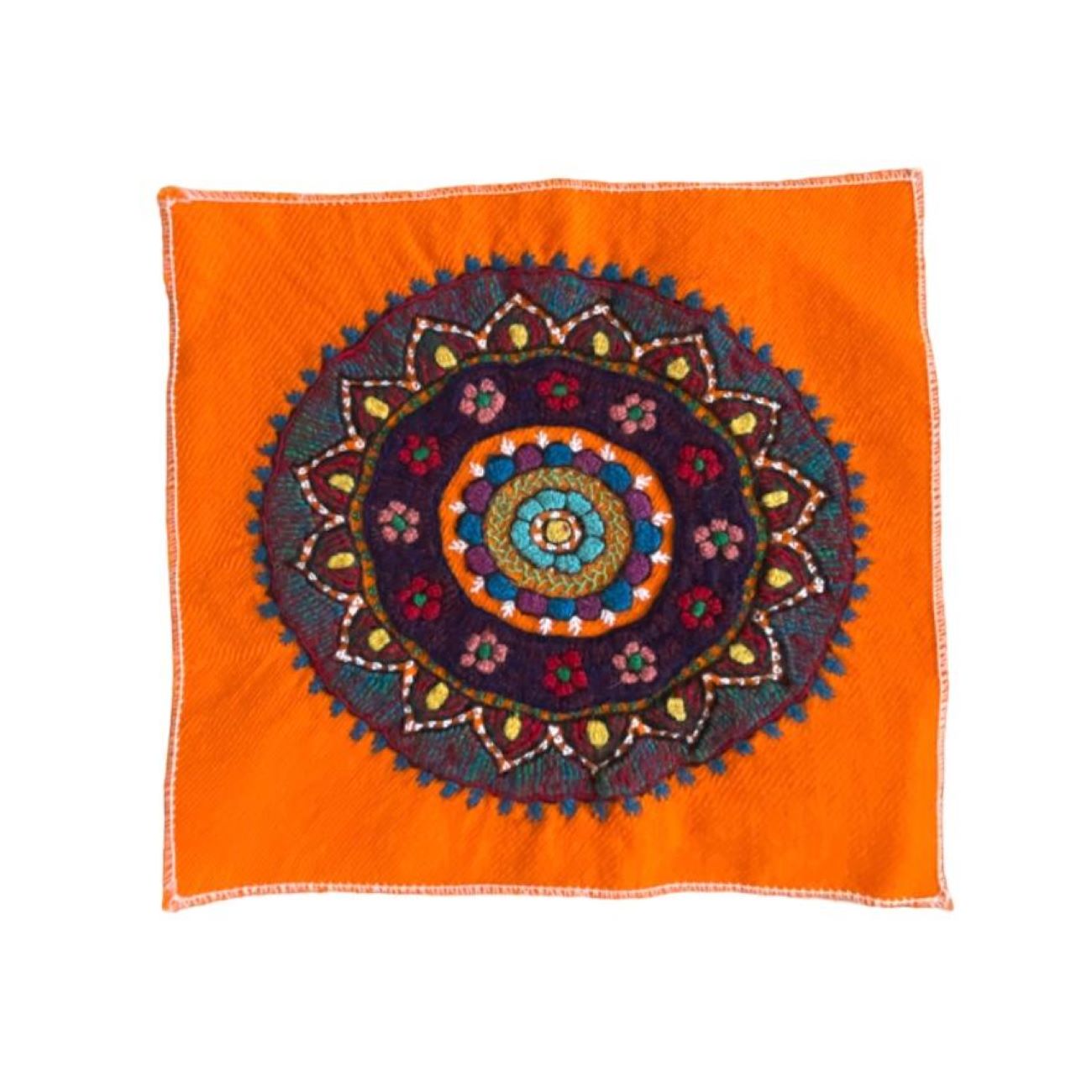 Persische Pateh Tischdecke Handgestickt Traditionelles Mandala Design