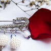 Safety Pin Brooch für Frauen mit Achat-Edelstein – Geheim-Modell mit Heilwirkungen