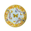 Viktorianisches Porzellan-Teeservice mit Schmetterlings- und Blumenmuster, Teekanne und Untertasse