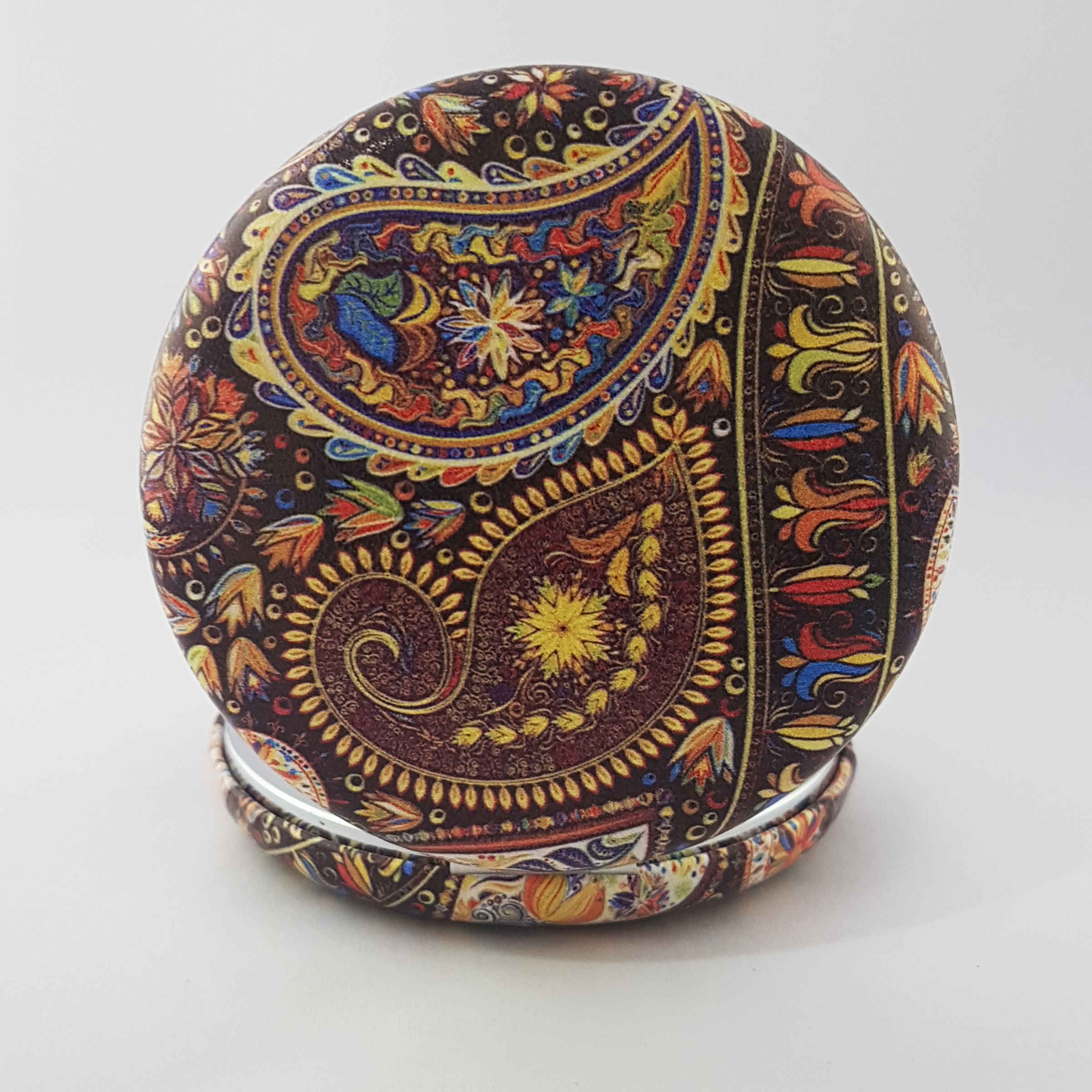 Taschenspiegel mit beidseitigem traditionellem Paisley-Design