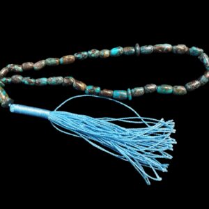 Persischer Rosenkranz mit Neyshabur-Türkis Gebetsperlen 33 Tasbih gefertigt