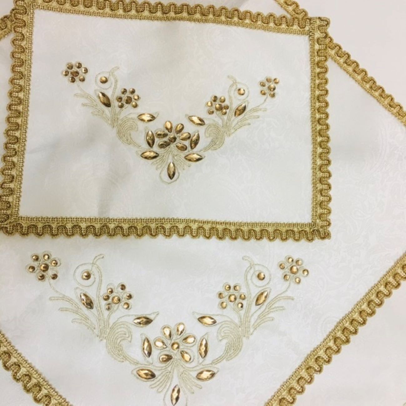 Persische Termeh-Gebetsmatte Luxus Dünne Sajada Weiß