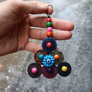 Persisches Traditionelles Böses-Auge-Amulett zum Aufhängen Modell Dreieck