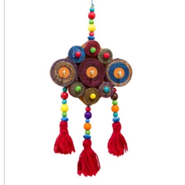 Handgefertigter persischer Woll-Wand-Schlüsselhalter im traditionellen Stil