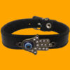 Persisches Lederarmband - Design mit bösem Auge