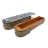 Persische Holz-Bleistiftbox Handgefertigt Khatamkari mit Floral Design