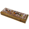 Persische Holz-Bleistiftbox Handgefertigt Khatamkari mit Vogel- & Blumen-Design