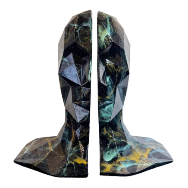 Menschlicher Kopf Design dekorative Buchstütze – geeignet für künstlerische Innenräume