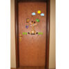 Abnehmbare Kinderzimmer-Wandsticker aus Holz mit Giraffen-Design