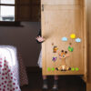 Abnehmbare Kinderzimmer-Wandsticker aus Holz mit Giraffen-Design