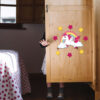 Abnehmbare Kinderzimmer-Wandsticker aus Holz mit Einhorn-Design