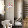 Abnehmbare Kinderzimmer-Wandsticker aus Holz mit Einhorn-Design