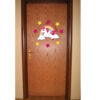 Abnehmbare Kinderzimmer-Wandsticker aus Holz mit Einhorn-Design