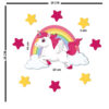 Abnehmbare Kinderzimmer-Wandsticker aus Holz mit Einhorn-Design