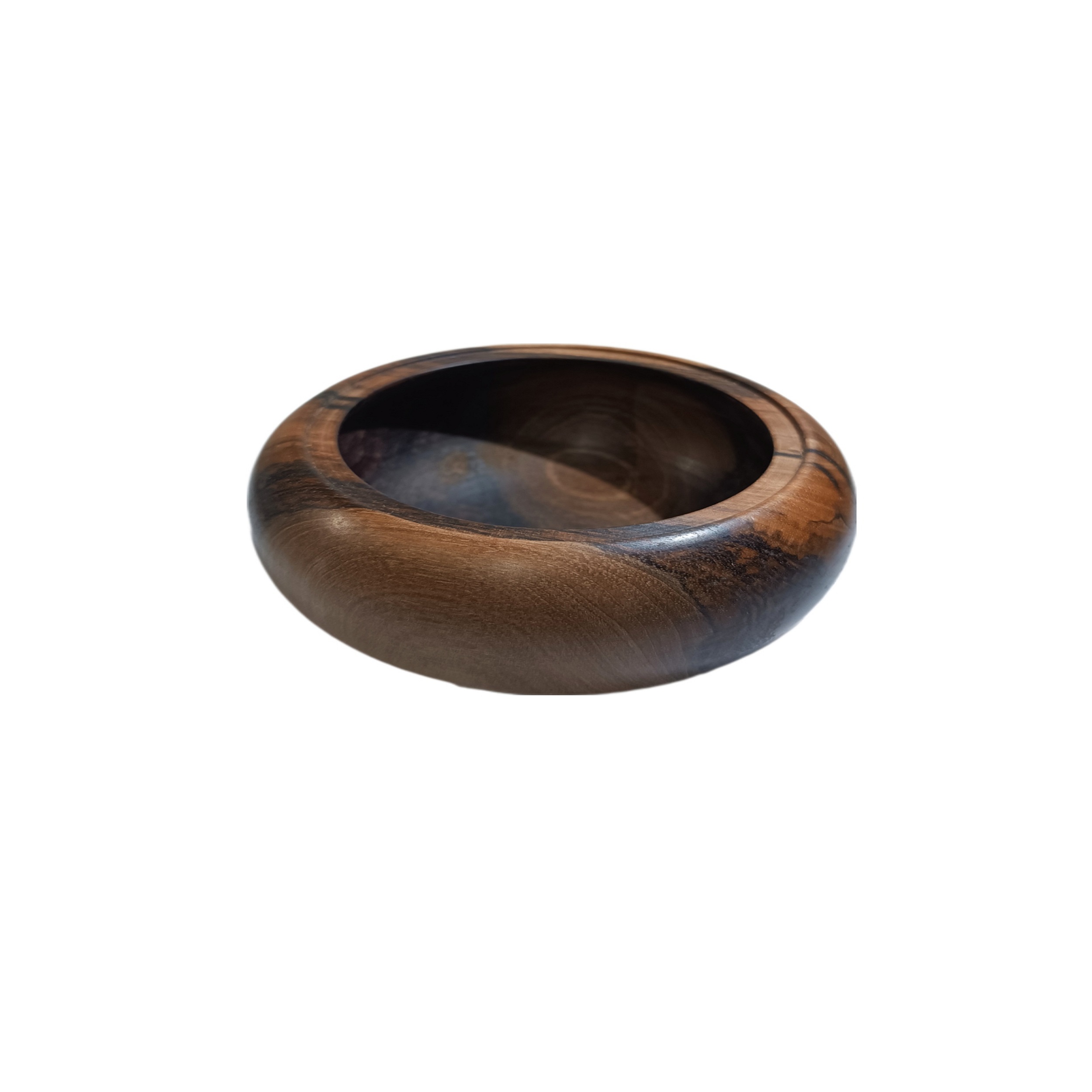 Handgefertigte Holz-Zuckerschale mit Deckel – Rustikaler Stil