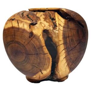 Handgefertigte Dekorative Holzvasen aus Naturbelassenem Brombeerholz, Rustikal