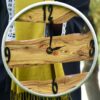 Rustikale Holzwanduhr Handgefertigt Modell Cyrus