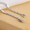 Silberarmband mit Rhodium-Beschichtung und Alexandritstein für Frauen
