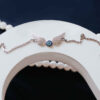 Silberarmband mit Design des bösen Blicks für Frauen – Modell Angel