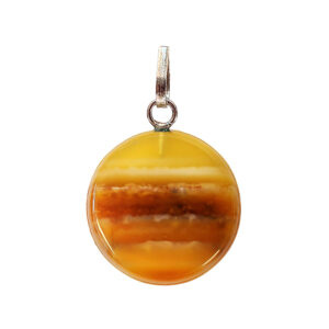 Silberkette mit Anhänger und Mineral-Achat-Edelstein
