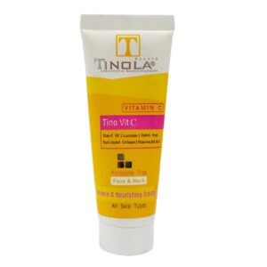 Tinola Vitamin C Nährcreme – 40 ml für Gesicht & Hals Aufhellung und Straffung