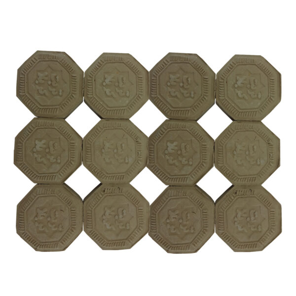 Karbala Gebetsstein – Sajda-Stein für Schiiten Octagon – Mohr (Packung mit 12)