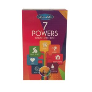 Ullas 7 Powers Backflow Räucherkegel – 10 Kegel (Packung mit 4)