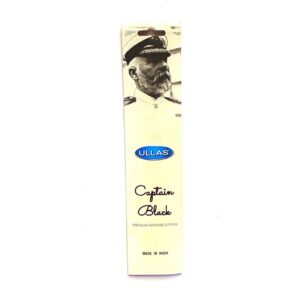 Ullas Captain Black Räucherwerk – 15 Stäbchen (Packung mit 4)
