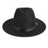 Unisex Chapeau-Hut mit PU-Schnallendetail – Stilvolle & vielseitige Kopfbedeckung