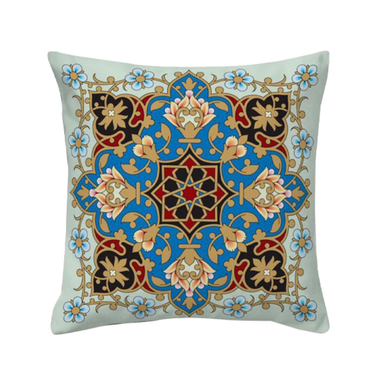 Samt Kissenbezug - Gedrucktes Eslimi Design (Set von 2)