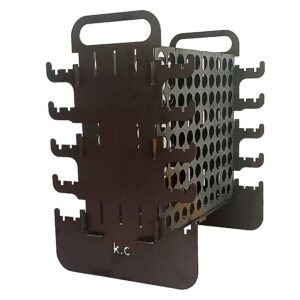 Vertikaler Holzkohlegrill Mangal für Kebab – Tragbar für 10 Spieße