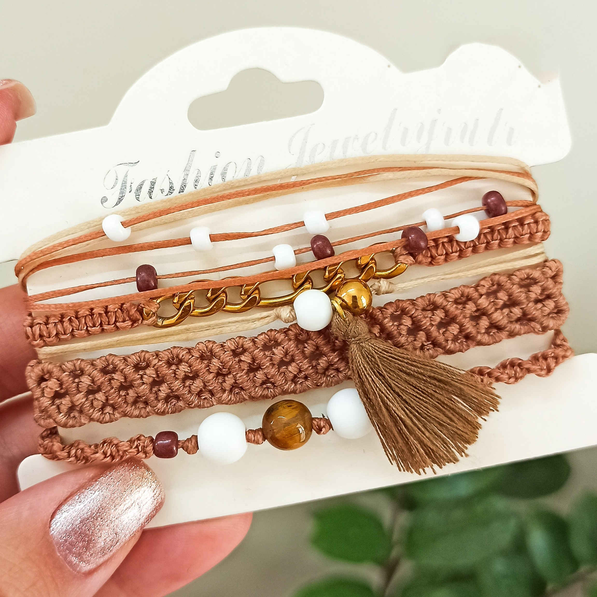 Lebendiges Bohemian Besticktes Armband-Set für Damen – Stylisch und Einzigartig