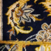 Vintage persischer handgeknüpfter Patchwork-Teppich schwarz