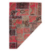 Vintage persischer handgeknüpfter Patchwork-Teppich magenta