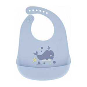 Wasserdichtes Silikon Baby Lätzchen zum Essen mit Wal Design