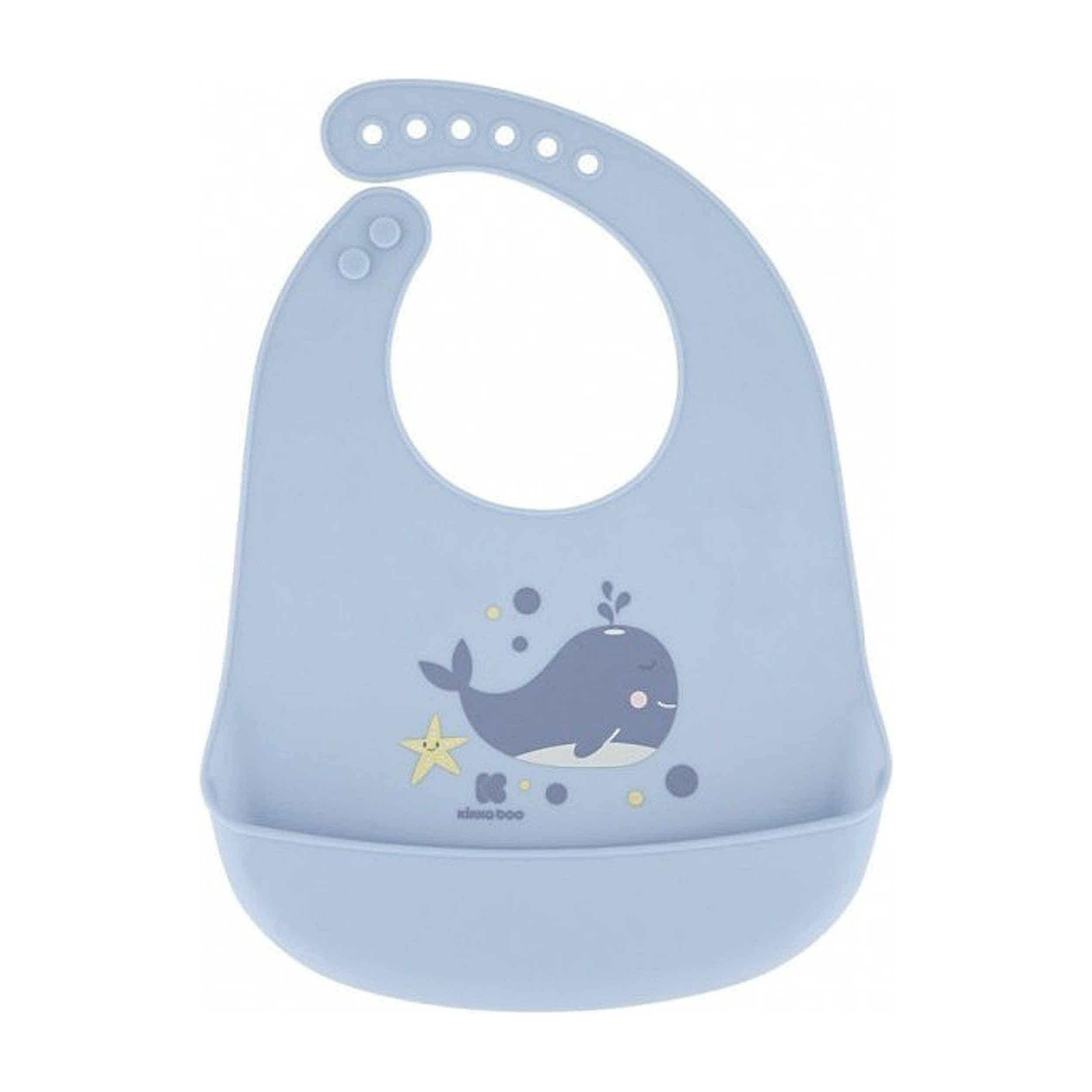 Wasserdichtes Silikon Baby Lätzchen zum Essen mit Wal Design