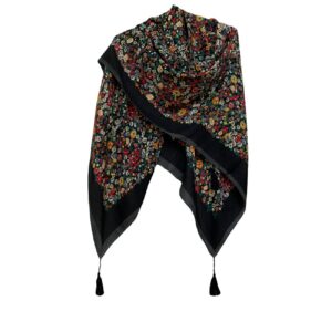 Baumwollschal für Damen – Blumendesign