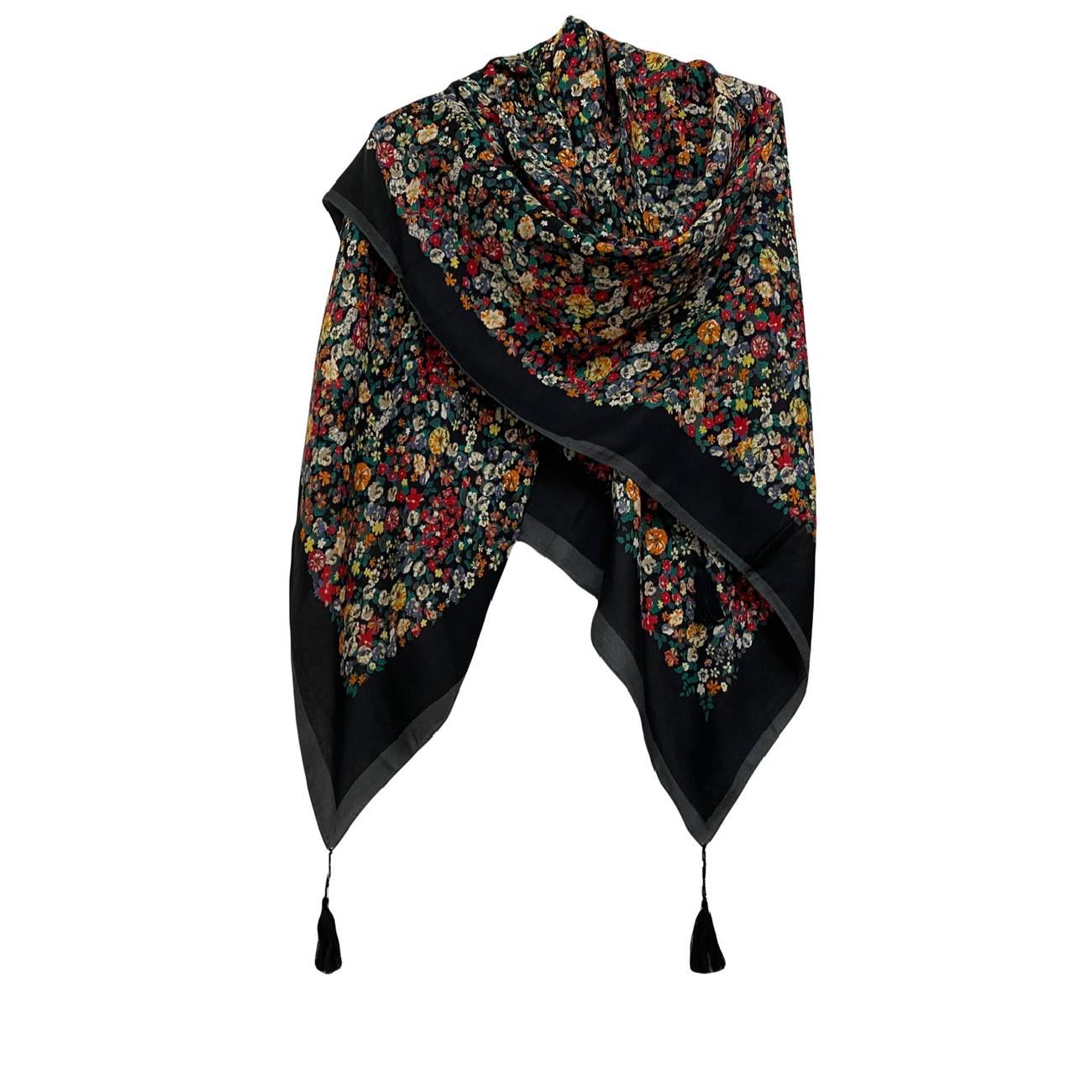 Baumwollschal für Damen – Blumendesign