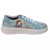 Graffiti-Print Sneakers - Damenchic Freizeitschuhe Modell Anne Shirley