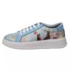 Graffiti-Print Sneakers - Damenchic Freizeitschuhe Modell Anne Shirley
