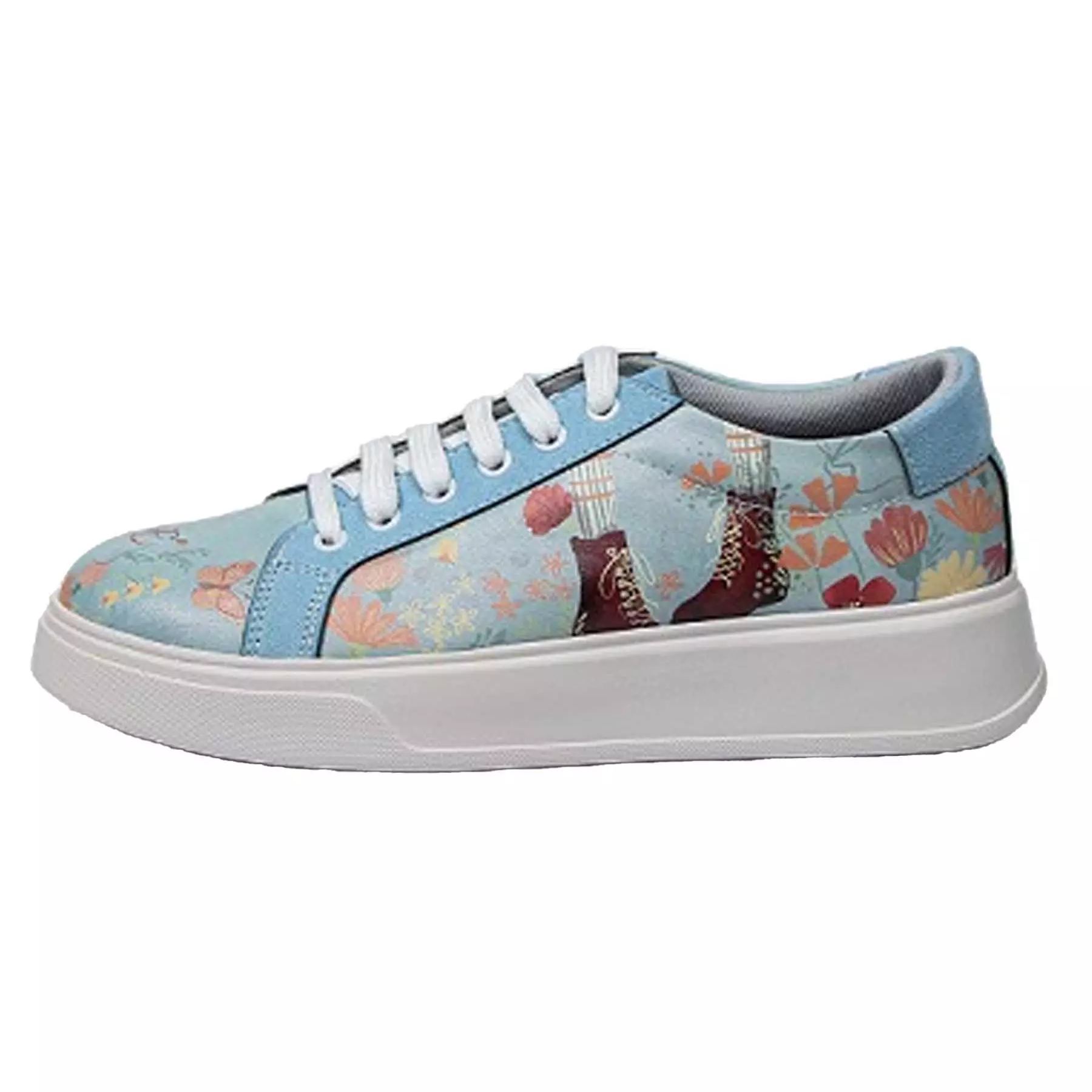 Graffiti-Print Sneakers – Damenchic Freizeitschuhe Modell Anne Shirley