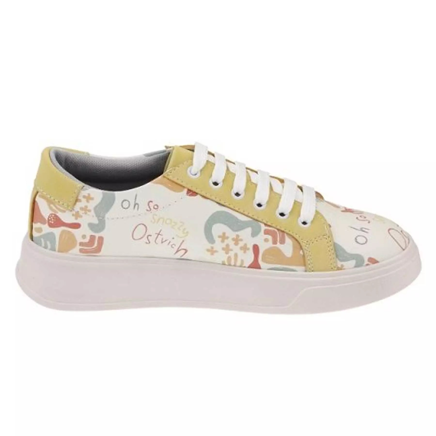 Graffiti-Print Sneakers – Damenchic Freizeitschuhe Modell Dogi